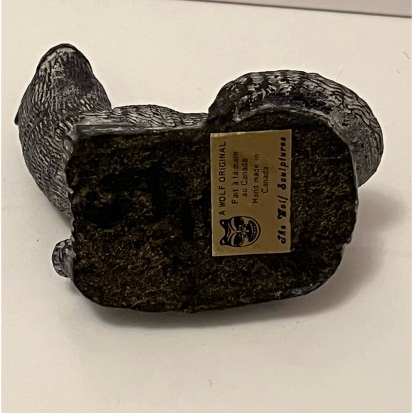 Vintage Otter Original The Wolf Sculptures Canadian Soapstone - Picture 8 of 8